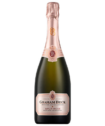 Graham Beck Méthode Cap Classique Brut Rosé NV is one of the best sparkling rosés for 2023. 