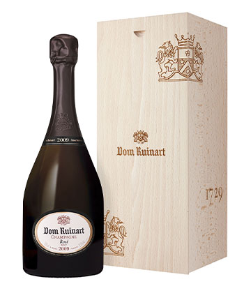 Dom Ruinart Rosé 2009 is one of the best sparkling rosés for 2023. 