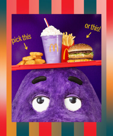 Behold the Nostalgic, Purple Silliness That Is McDonald’s Grimace Shake