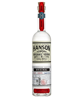 Hanson of Sonoma Organic Vodka is one of the best vodkas for 2023. 