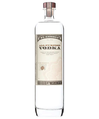 St. George Spirits All Purpose Vodka is one of the best vodkas for 2023. 