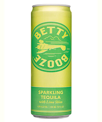 Betty Booze Sparkling Tequila with Lime Shiso is one of the best canned tequila cocktails for 2023. 