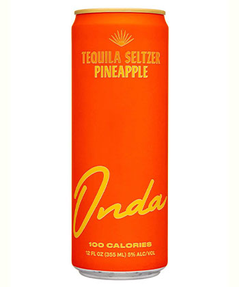 Onda Tequila Seltzer, Pineapple flavor is one of the best canned tequila cocktails for 2023. 