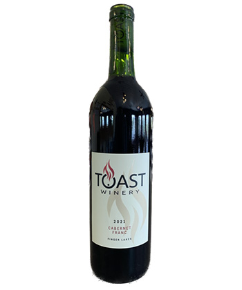 Toast Winery Cabernet Franc 2021 is one of the Best Chillable Red Wines for 2023