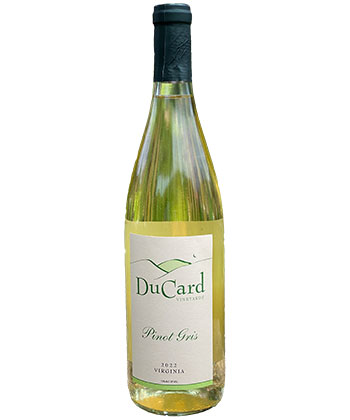 DuCard Vineyards Pinot Gris 2022 is one of the best Pinot Grigios for 2023. 