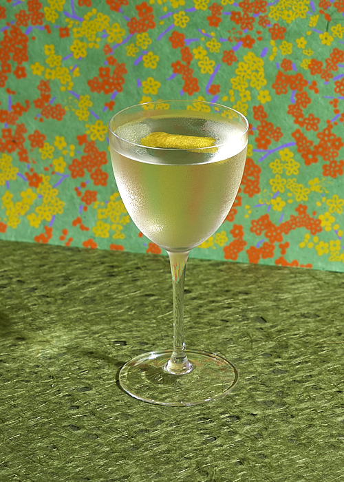 El Magico at Aldama in Brooklyn, a Mezcal Martini featuring Végétal. 