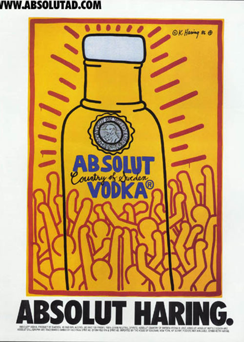Absolut Haring is one of the most iconic advertisements from the Absolut Perfection Campaign. 