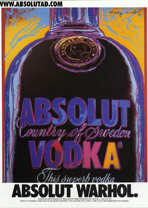 Absolut Warhol is one of the most iconic advertisements from the Absolut Perfection Campaign. 