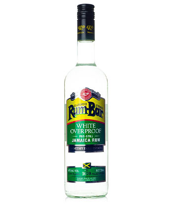 Worthy Park Estate 'Rum-Bar' White Overproof Rum is one of the best rums to use in Mojitos. 
