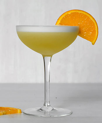 The Breakfast Martini Sour is one of the best hair of the dog cocktails to sip when you're hungover. 