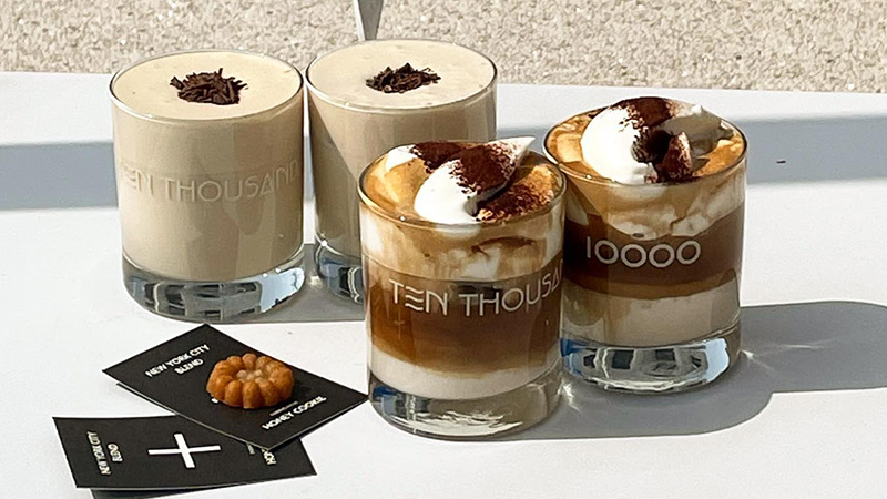 Some coffee shops are embracing the fluffy coffee trend by making foamed milk the star. 
