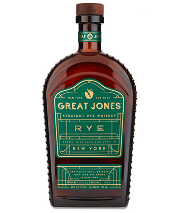 Great Jones Distilling Co. Rye Whiskey is one of the best rye whiskey brands for 2023. 