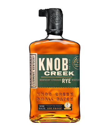 Knob Creek Kentucky Straight Rye Whiskey is one of the best rye whiskey brands for 2023. 