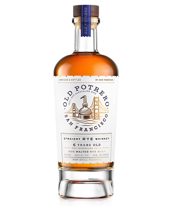Old Potrero 6 Years Old Straight Rye Whiskey is one of the best rye whiskey brands for 2023. 