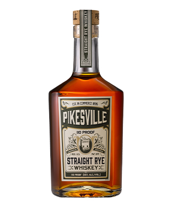 Pikesville Straight Rye Whiskey is one of the best rye whiskey brands for 2023. 