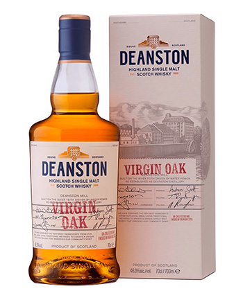 Deanston Virgin Oak Single Malt Whisky is one of the best Scotches for 2023. 
