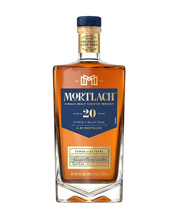 Mortlach 20 Year Old Cowie’s Blue Seal Single Malt Scotch Whisky is one of the best Scotches for 2023. 