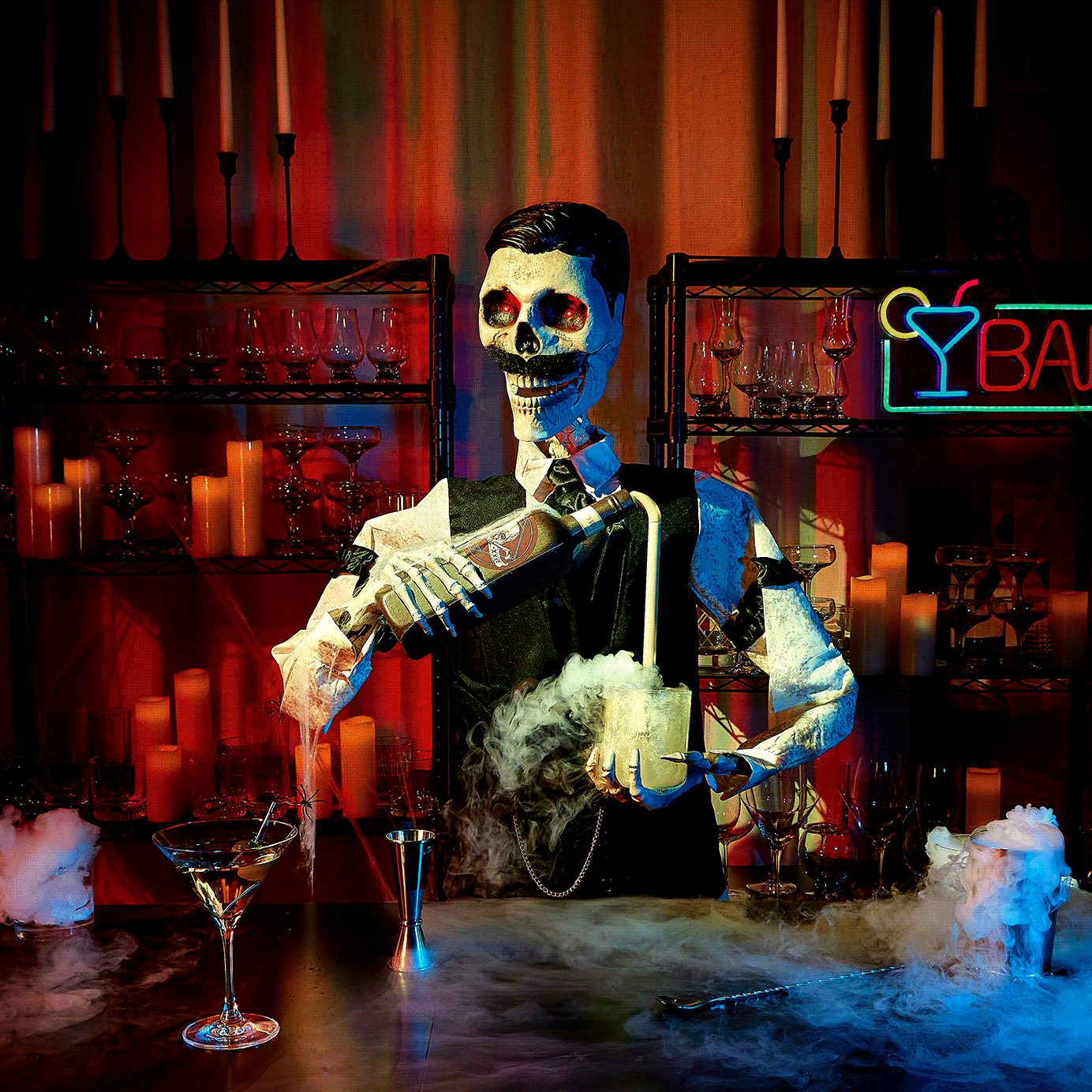 The Cult of Dean the Deathologist, the Bartending Skeleton Home Depot Can’t Keep In Stock