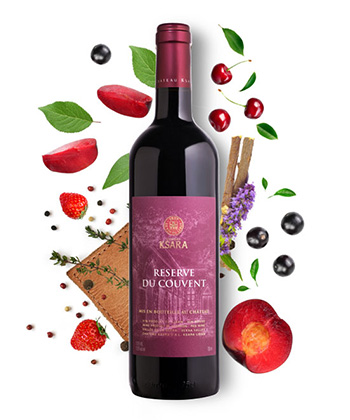 Château Ksara Reserve du Couvent 2019 is one of the best wines from Lebanon's Bekaa Valley. 