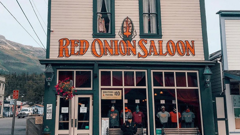 Alaska: The Red Onion Saloon is one of the most haunted bars in America. 