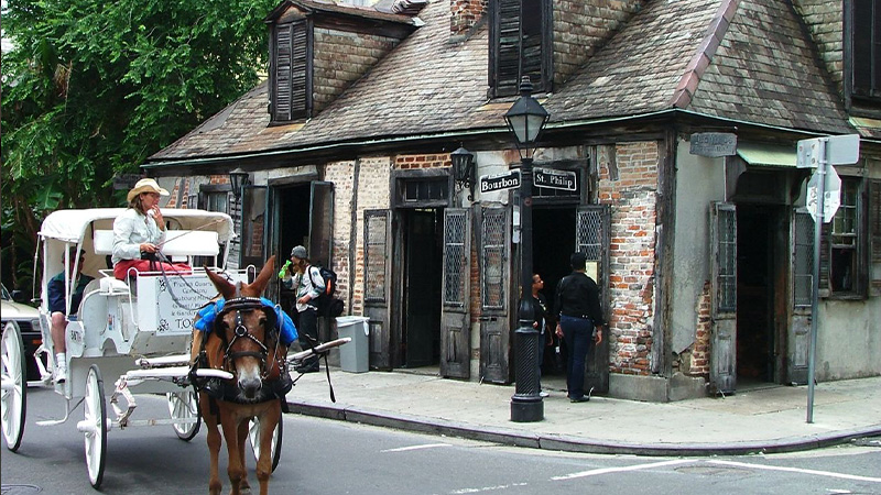 Louisiana: Lafitte’s Blacksmith Shop Bar is one of the most haunted bars in America. 