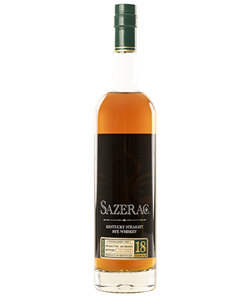 Sazerac 18 is the number 3 ranked whiskey in this year's Buffalo Trace Antique Collection by VinePair.