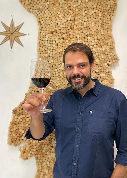 Pedro Ramos is the head sommelier for Feitoria in Lisbon. 