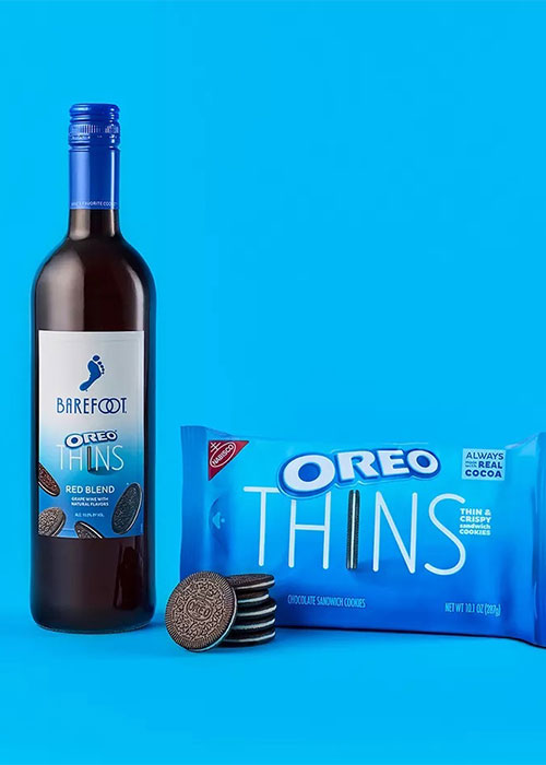 Barefoot Oreo Thins Wine is one of the weirdest food and booze collaborations. 
