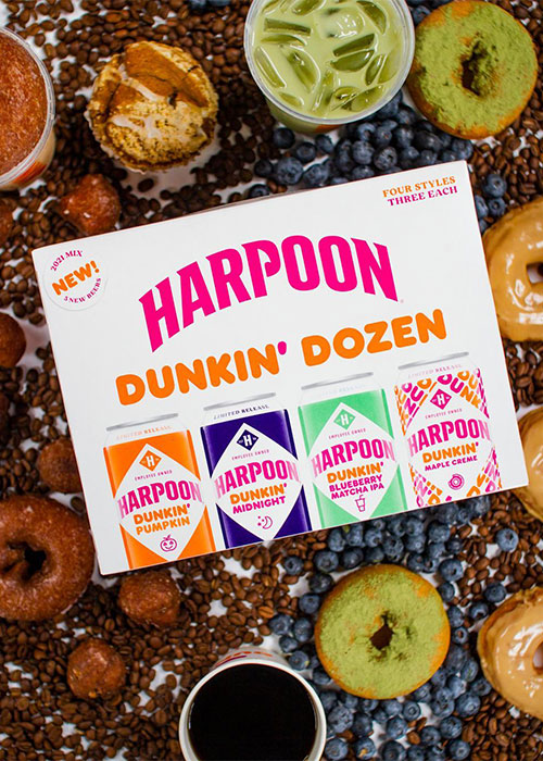 Harpoon x Dunkin’ Beer is one of the weirdest food and drink collaborations. 