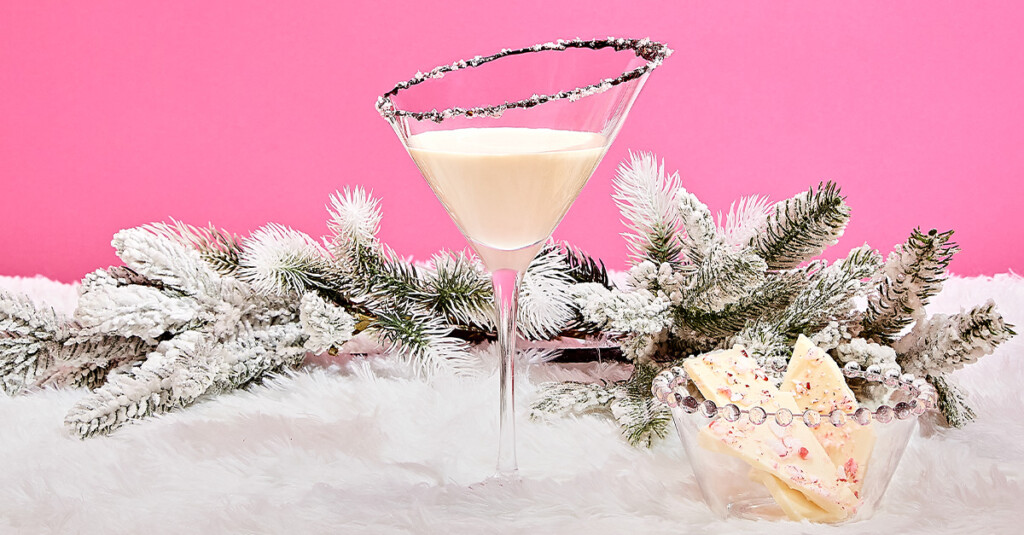 This sweet spin on the classic Brandy Alexander cocktail features delicious RumChata Peppermint Bark and extra cream.