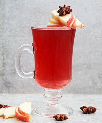 The Cranberry Apple Hot Toddy is one of the best cocktails for Thanksgiving. 