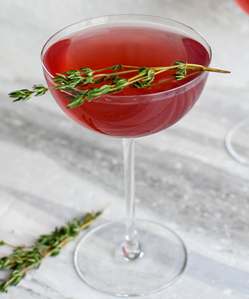 The Pomegranate Lemonade Martini is one of the best cocktails for Thanksgiving. 