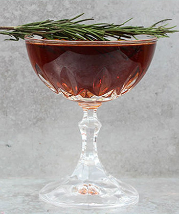 The Rosemary and Honey Daiquiri is one of the best cocktails for Thanksgiving. 