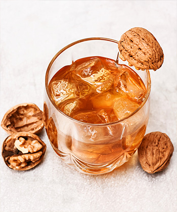 The Walnut and Maple Old Fashioned is one of the best cocktails for Thanksgiving. 
