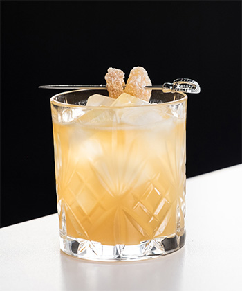 The Penicillin is one of the best cold weather whiskey cocktails. 