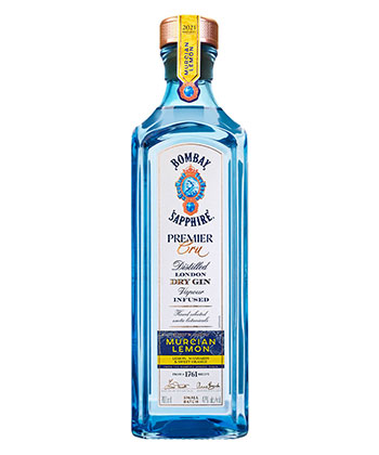 Bombay Sapphire Premier Cru Murcian Lemon is one of the best gins to gift this year. 