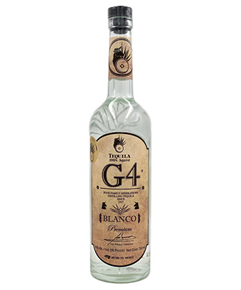 G4 Tequila Blanco de Madera is one of the best tequilas to gift in 2023. 