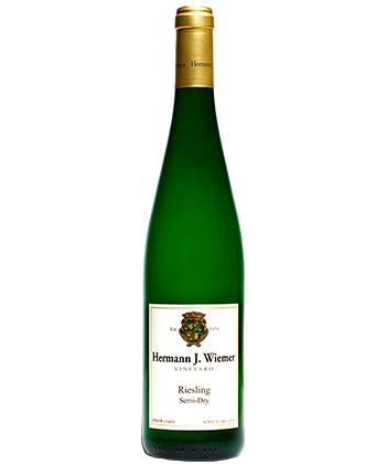 Hermann J. Wiemer Semi-Dry Riesling 2022 is one of the best wines for Thanksgiving. 
