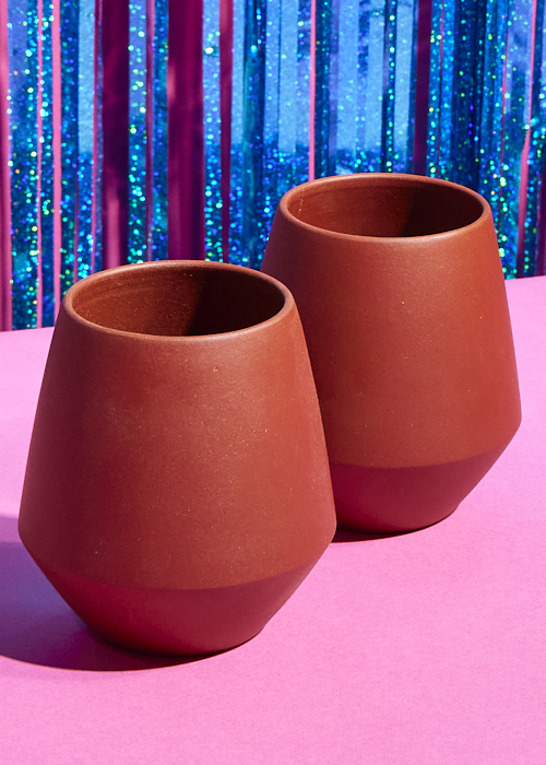 Cato&Co. The Cato Cup (Set of 2) in Terracotta is one of the best gifts to give this holiday season. 