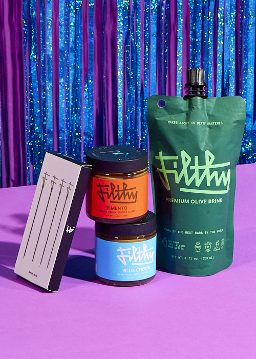 The Filthy Martini Kit is one of the best gifts to give this holiday season. 