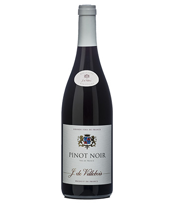 J. de Villebois Pinot Noir Vin de France 2021 is one of the best Pinot Noirs from the Loire Valley. 