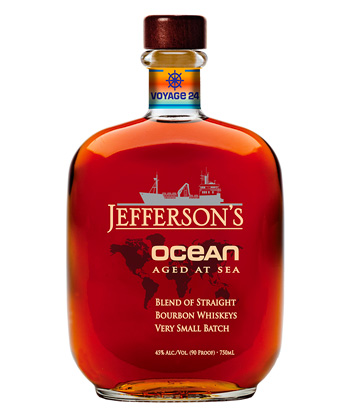 Jefferson’s Ocean Voyage 24 is one of the best bourbons to gift this holiday season. 
