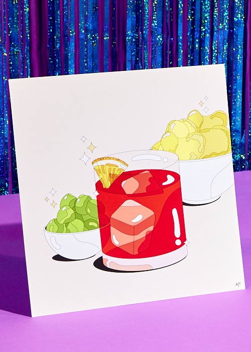 Marianna Fierro's Negroni Print is one of the best gifts to give this holiday season. 