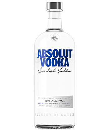 Absolut is one of the best selling vodkas in the world. 