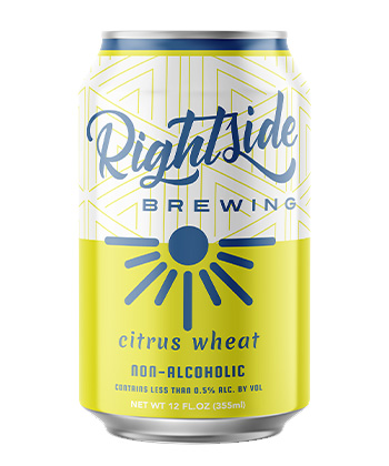 Rightside Brewing Citrus Wheat is one of the best non-alcoholic beers for 2024. 