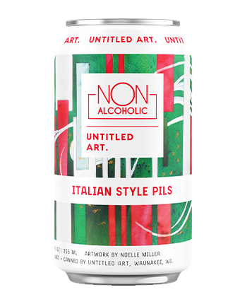 Untitled Art Italian Style Pils is one of the best non-alcoholic beers for 2024. 