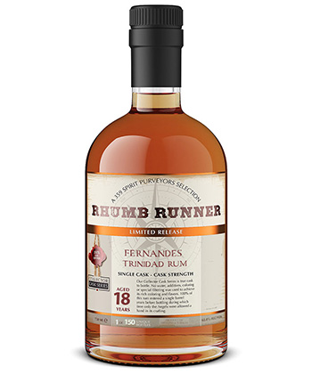 Rhumb Runner Fernandes Trinidad 18 Year Old Rum is one of the best rums to gift this year. 