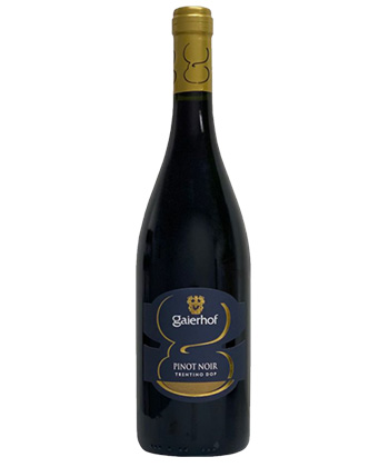 Gaierhof Pinot Noir Trentino 2021 is one of the best Pinot Noirs from Italy's Alto Adige. 