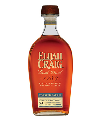 Elijah Craig Toasted Barrel Bourbon Whiskey is one of the best after-dinner bourbons for 2023. 