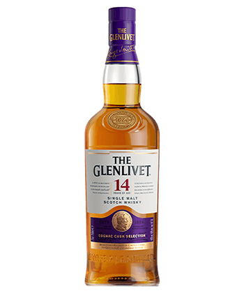 The Glenlivet 14 Year Cognac Cask Selection Single Malt Scotch Whisky is one of the best after-dinner Scotches. 